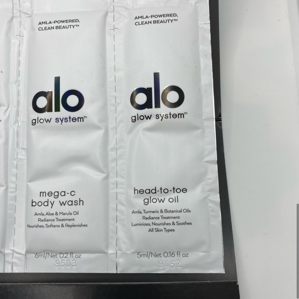 ALO Glow System Amla-Powered Clean Beauty Skincare Sample Pack New Unused - Picture 7 of 8